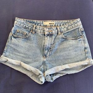 Topshop MOTO denim shorts